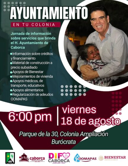 Llega ¨Ayuntamiento en tu colonia¨ al parque de la 30