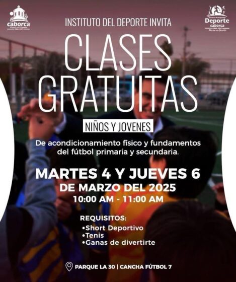 Forma parte de las Clases Gratuitas de Fútbol