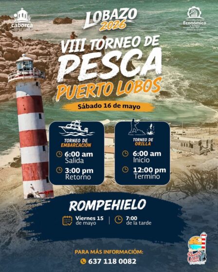 Se impulsa el turismo en Caborca con el VIII Torneo de Pesca en Puerto Lobos