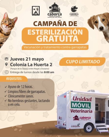 Llega la Unidad Móvil Veterinaria a La Huerta 2, La Esperanza y el Ejido Juan Álvarez