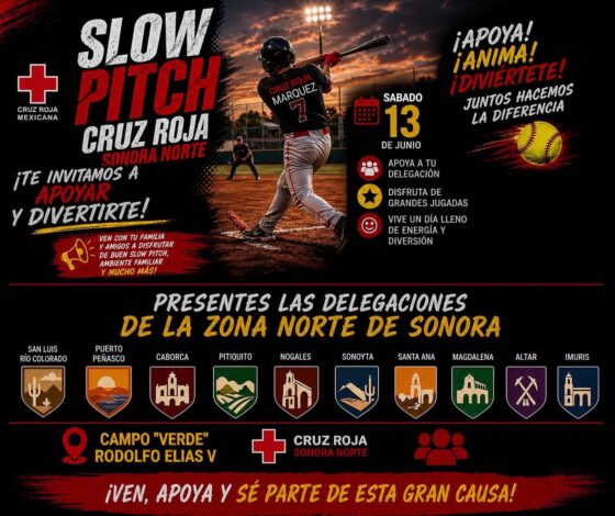 Caborca será sede del Primer Torneo Estatal de Slow Pitch de Cruz Roja