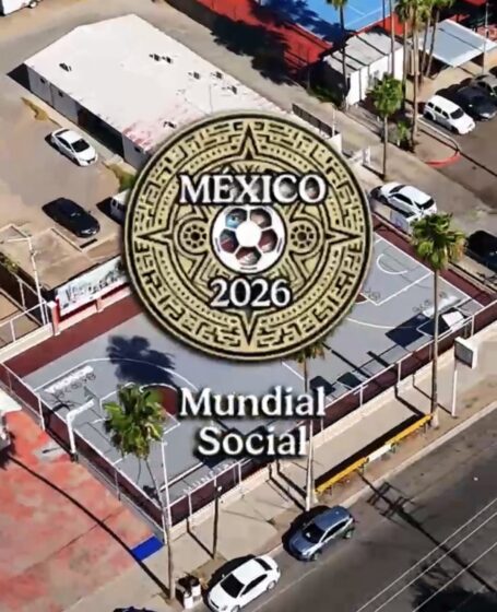 Rehabilitan más de 10 canchas deportivas en Caborca a través de “Mundial Social 2026”