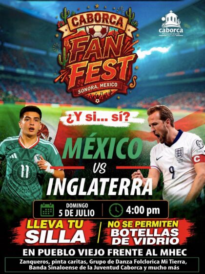 Será en Pueblo Viejo la transmisión del juego entre México e Inglaterra