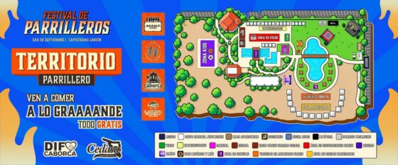 Conoce el Territorio Parrillero del VII Festival Parrilleros Caborca.