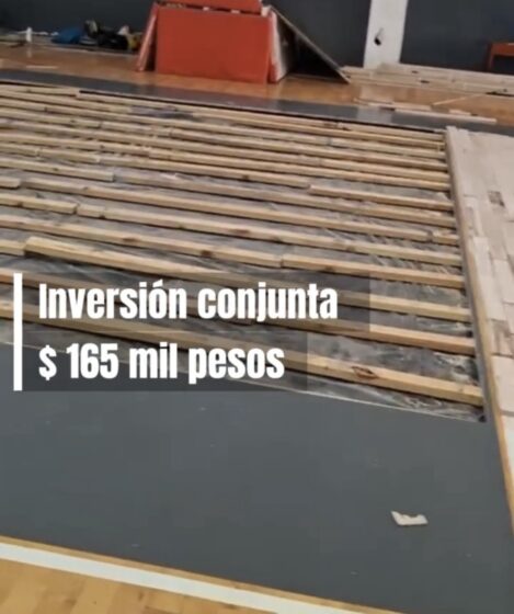 Rehabilitan duela del Gimnasio Multifuncional con inversión de 165 mil pesos.