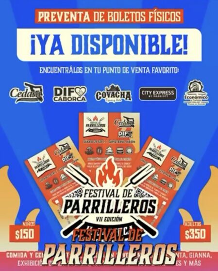 Ya está todo listo para el VII Festival Parrilleros Caborca este sábado 26 de septiembre