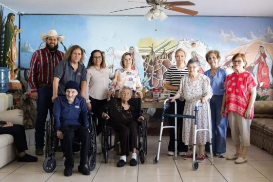 Visita DIF Caborca instituciones asistenciales y hace entrega de apoyos alimentarios.